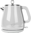 Electric Kettle 1.8L, Arcblin Retro Electric Tea Kettle for Boiling Water, 1350W Fast Boil, Stainless Steel Interior, BPA Free, Automatic Shut Off, Boil-Dry Protection, Pearl White