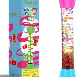 Sensory Fidget Tubes – Calming Toys for Kids- Sensory Tube with Glitter Bottle, Gravity Spinner, Bubble Drop Spiral – Fidget Toys for Classroom, Desk Decor, Gift Idea