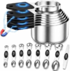 VFUNI Magnetic Measuring Cups & Spoons Set