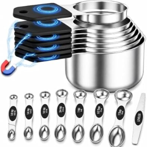 VFUNI Magnetic Measuring Cups & Spoons Set
