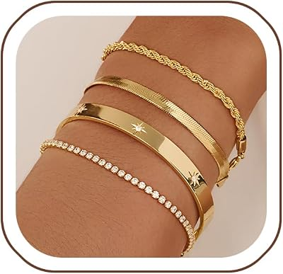 A ALARTAN Gold Bracelets for Women