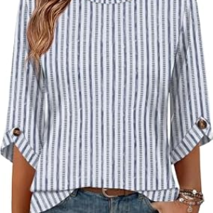 OFEEFAN 3/4 Sleeve Tops