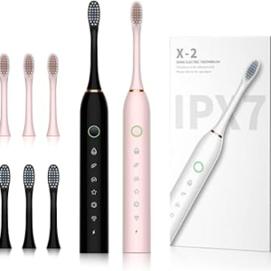 SUNPRO 2 Pack Sonic Electric Toothbrush