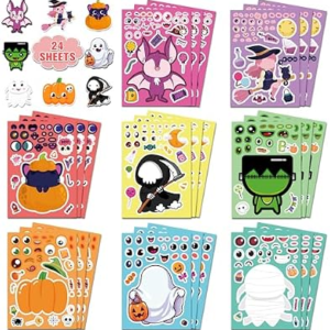 HSHFAMIIY Kids Halloween Stickers