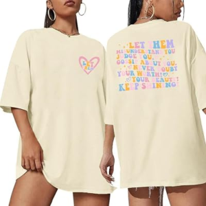 ISPICK Women Oversized Mental Health Shirt