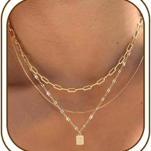 YEEZII Layered Gold Necklaces for Women