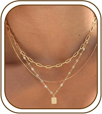 YEEZII Layered Gold Necklaces for Women
