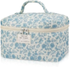 EDELEFAS Large Floral Makeup Bag