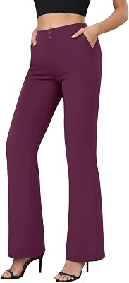 COPYLEAF Women's Bootcut Dress Pants