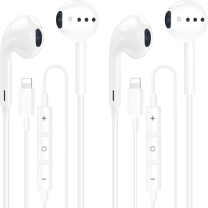 1STCHAMP 2 Pack iPhone Wired Headphones