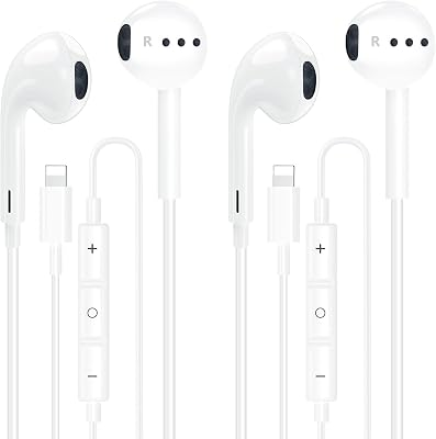 1STCHAMP 2 Pack iPhone Wired Headphones