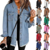 TOUMOV Oversized Denim Jacket