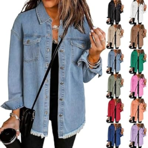 TOUMOV Oversized Denim Jacket