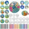 51pcs Animal Fantasy Suncatcher Craft Kit,DIY Stained Glass Art for Adults