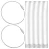 51pcs Mm Cable Keychain Wire Ring with Screw Lock for Everyday Carry