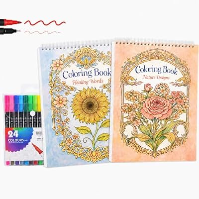 LOTWOW 2 Sets of Coloring Book