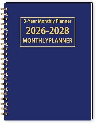 2026-2028 Monthly Planner - 3 Year Monthly Calendar/Planner 2026-2028, 5.9" x 8.5", 36 Month Calendar Planner, Planners with Twin-Wire Binding, Lined Notes Pages