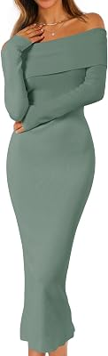 MEROKEETY Sweater Dress