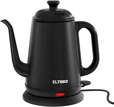 1L Gooseneck Electric Kettle for Pour Over Coffee & Tea