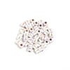 520pcs Acrylic Square Letter Beads 6mm Gold Loose Spacer