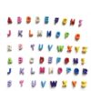 52pcs Chunky Letter Beads for Paracord Keychain Bag Charms Making