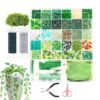 5500pcs DIY Beaded Plant Kit - Glass Green Beads, Forever Plant Beads Kit