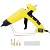 550W Industrial Hot Glue Gun Kit, Adjustable Temperature Hot Melt Glue Gun with Digital Display, 4 Anti-Drip Nozzles, 24 PCS 11mm Glue Sticks, High Temp Electric Glue Gun for Crafts, DIY & Repairs