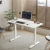 55"×24" Electric Standing Desk Height Adjustable for Home and Office Computer Table Modern Lift-up Desk
