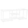 55 Inch Acrylic TV Console Table Media Stand for TVs Up to 60 Inch