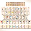 57 Pcs Boho Neutral Bulletin Board Decorations, Colorful Posters Decor & Manuscript Cutout Accents, Wall Ornaments for Bedroom, Living Space, Office, Home, Chalkboard, Wall, Door Decoration