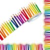 59 Ft Bulletin Board Borders, Colorful Confetti Rolled Border Trim for Classroom Decorations, Bulletin Boards, Chalkboards, Walls, Doors, School & Office Decor (Fine Pencil)