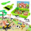 59 Pcs Farm Sensory Bin, Sensory Bins Farm Toys for Kids 3-5 6 7 Sand Toys