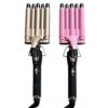 5 Barrel Curling Iron Hair Crimper Waver 0.6 Inch Dual Voltage Silver