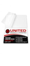 5mil Business Card Size Sticky Back Glossy Laminating Pouches with Rounded Corrners, 100pk
