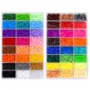 5MM Fuse Beads Refill Kit, 48 Colors 8000+ Pcs Iron Beads Only, 165+ Beads per Color, Standard Size Melty Beads for DIY Crafts, Pixel Art, Keychains, Jewelry Making and Creative Art Projects (48color)