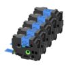 5 Pack Compatible with P-Touch TZe-551 TZe551 24mm 0.94 Blue Label Tape