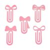 5 Pack Creative Bowknot Design Paper Clips for Students