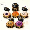 5 Pack Halloween Glitter Dumpling Squishy Toy, Ghost Bao Bun Stress Balls