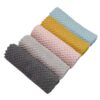5 Pack Microfiber Cleaning Cloths, Corn‑Kernel Textured Dish Towels