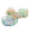 5PC Pop Up Kids Tent, Crawl Tunnel, Ball Pit, Children's Play House Toy