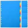 5pcs A4 Binder Dividers with Tabs, Pp Plastic Office Index Pages