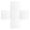 5pcs Acrylic Mini Square Mirror Tile Sticker for Wall Art Collage