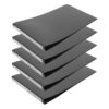 5pcs Black Receipt Organizer Folder with Reinforced Iron Pp Structure