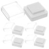 5pcs Blank Ink Pad Sponge Plastic Stamp Pad for Paper and Wood