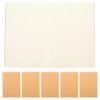 5pcs Blank Sketchbook A5 80 Sheets Simple Style Paper Notebook
