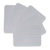 5pcs Double Sided Dry Erase Whiteboard with Ruled and Blank 9x12 Inch