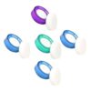 5pcs Finger Wet Sponges Money Counting Tool with Plastic Holder Set