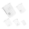 5pcs Glass Beakers Set 10ml 25ml 50ml 100ml 250ml Low Form