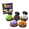 5Pcs Halloween Ghost Dumpling Squishy Toys, Steamer Basket Squeeze Stress Ball, Cute Sensory Stress Relief Fidget Toy, Halloween Party Favors-Brown