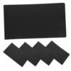 5pcs Invoice Receipt Organizer Black Pp Iron Folder with Card Buckle